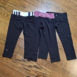 lululemon athletica Cropped Leggings Set Of 3